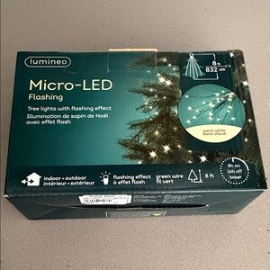 lumineo Micro-LED Flashing Tree Lights - Warm White